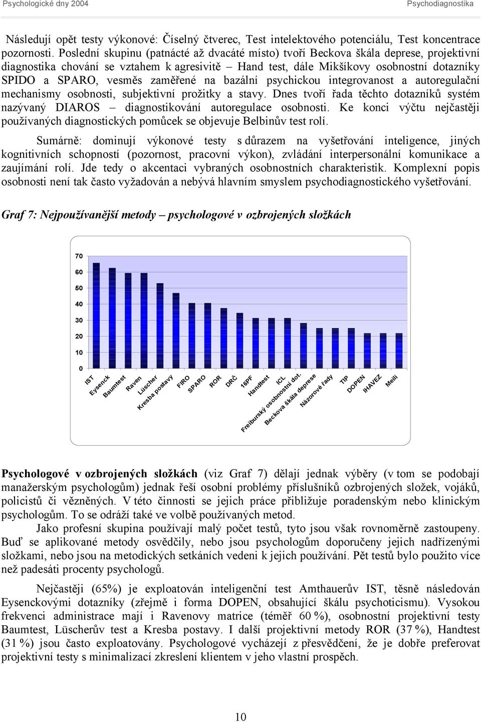 zaměřené na bazální psychickou integrovanost a autoregulační mechanismy osobnosti, subjektivní prožitky a stavy.