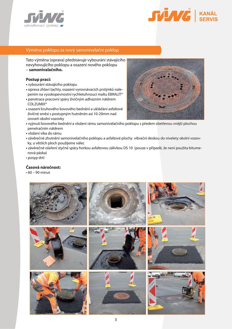 Opravy kanalizačních poklopů - PDF Stažení zdarma
