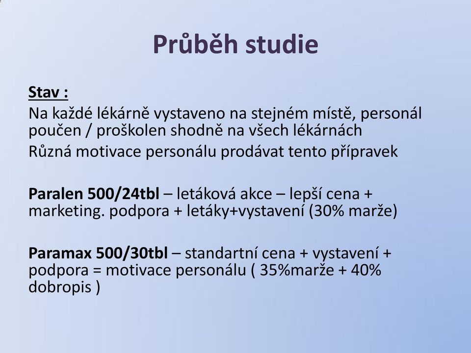 Paralen 500/24tbl letáková akce lepší cena + marketing.