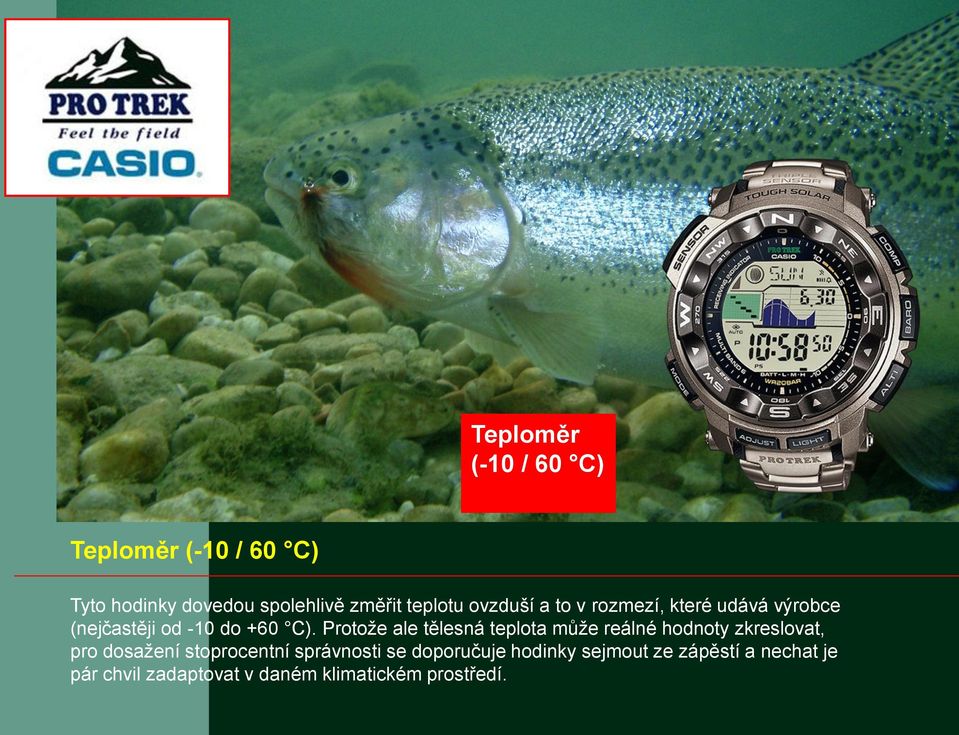 Pánské outdorové hodinky ze sportovní kolekce hodinek Casio Protrek Potěší  sportovní a rybářské nadšence - PDF Free Download