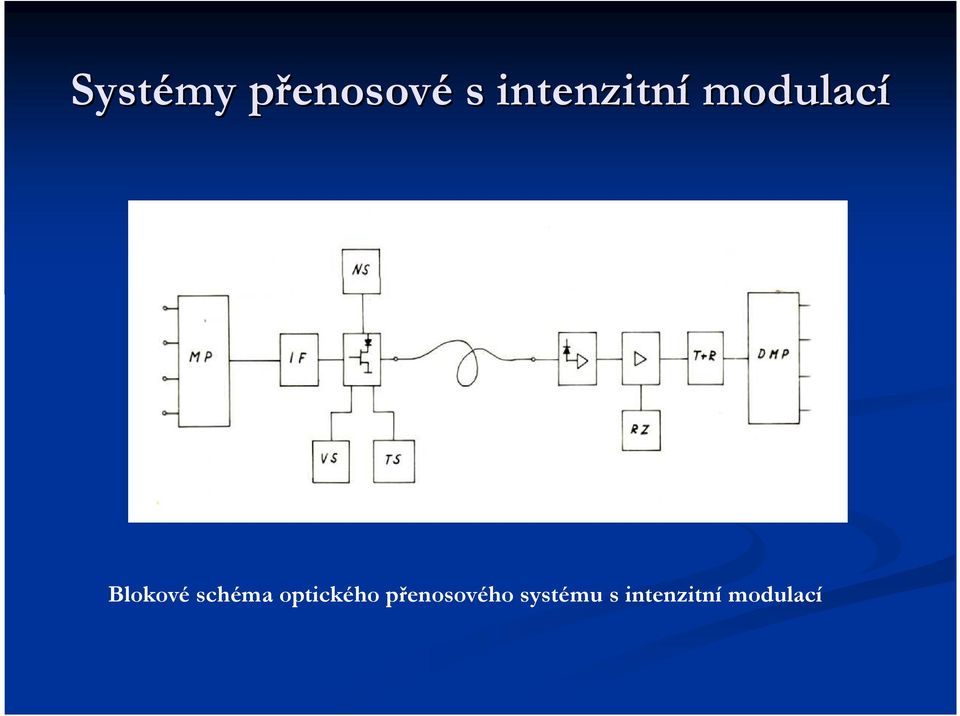 schéma optického přenosového