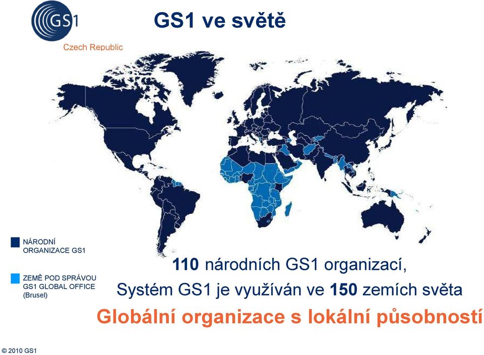 GS1 organizací, Systém GS1 je využíván ve 150