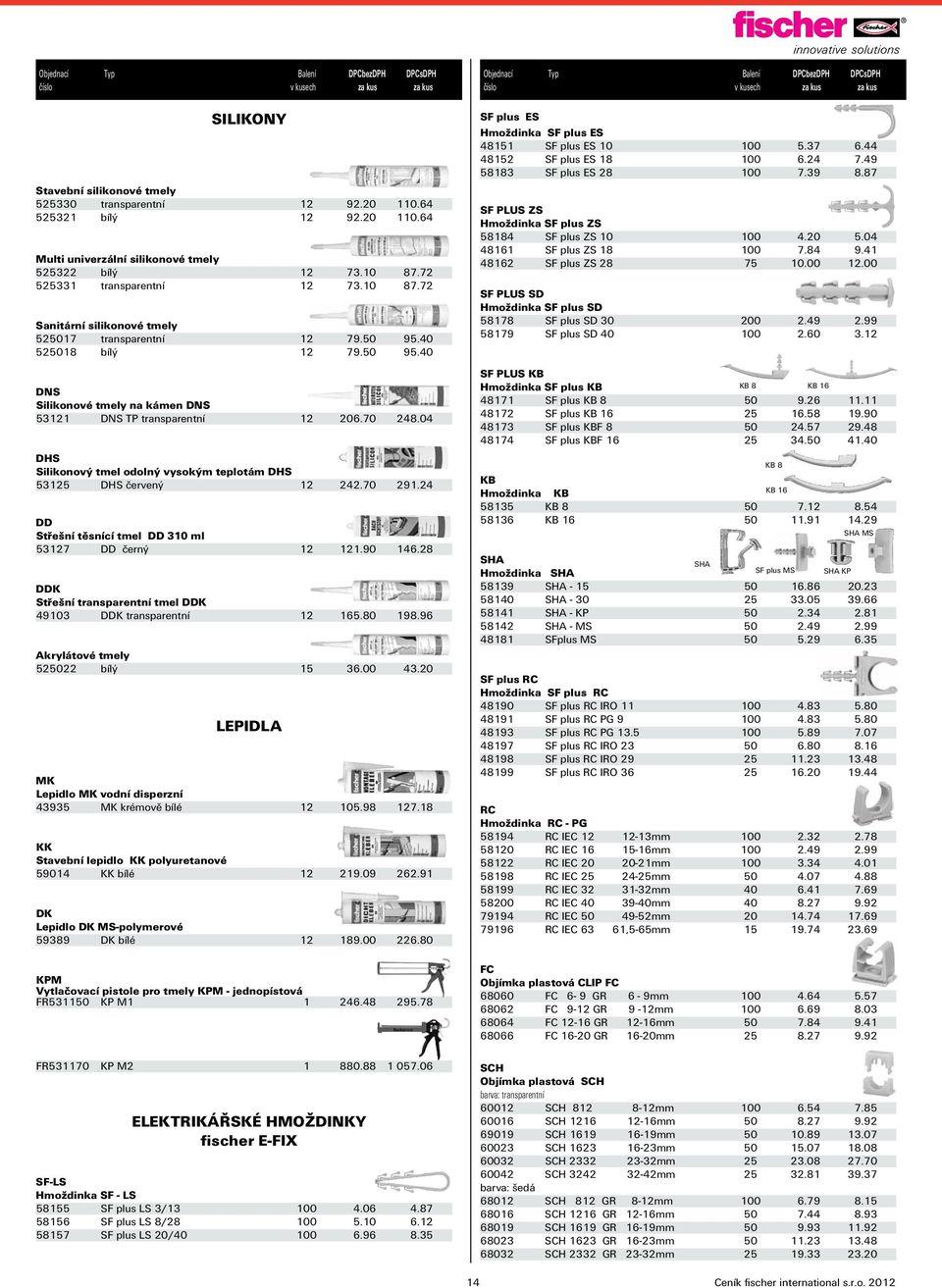 70 248.04 DHS Silikonový tmel odolný vysokým teplotám DHS 53125 DHS červený 12 242.70 291.24 DD Střešní těsnící tmel DD 310 ml 53127 DD černý 12 121.90 146.