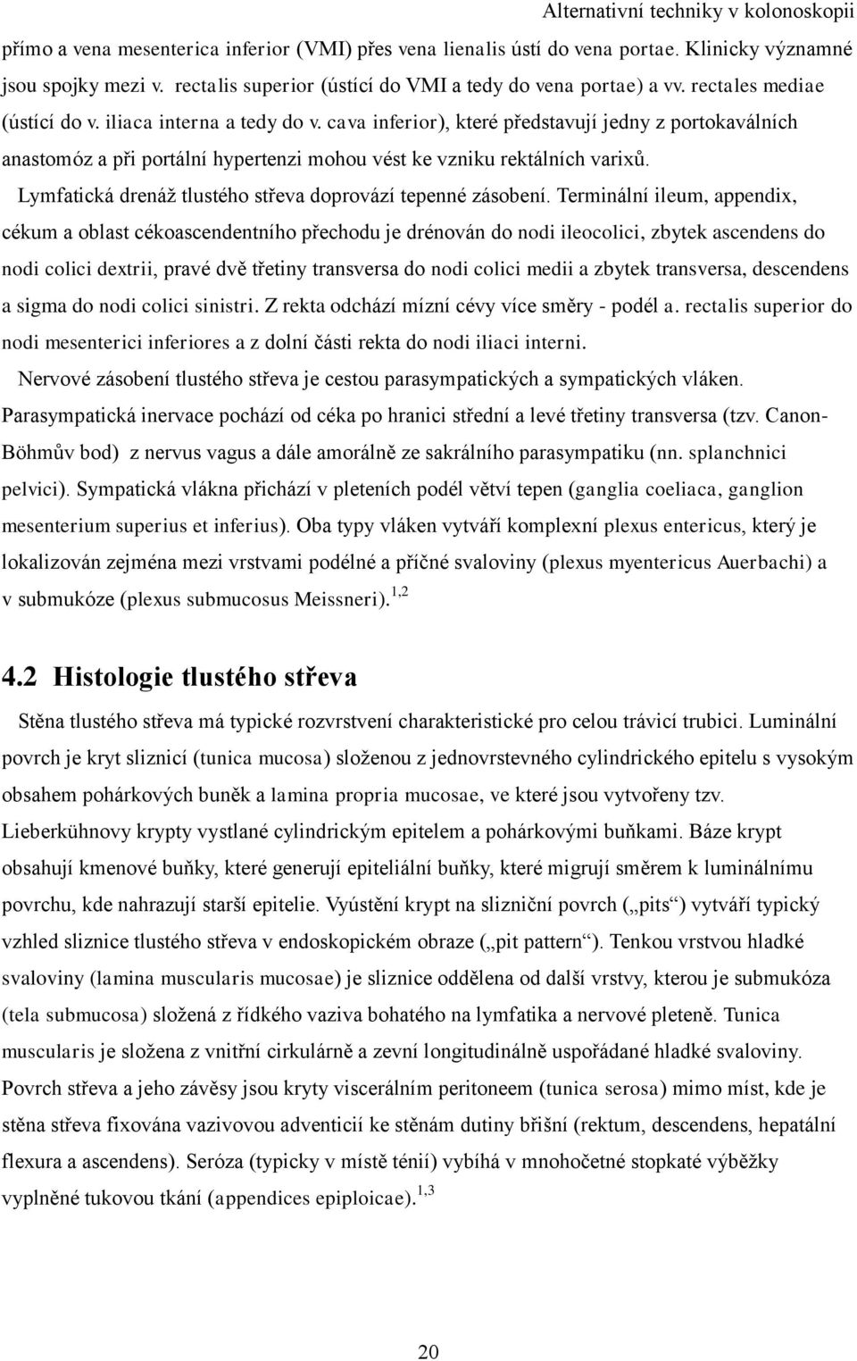 Lymfatická drenáž tlustého střeva doprovází tepenné zásobení.