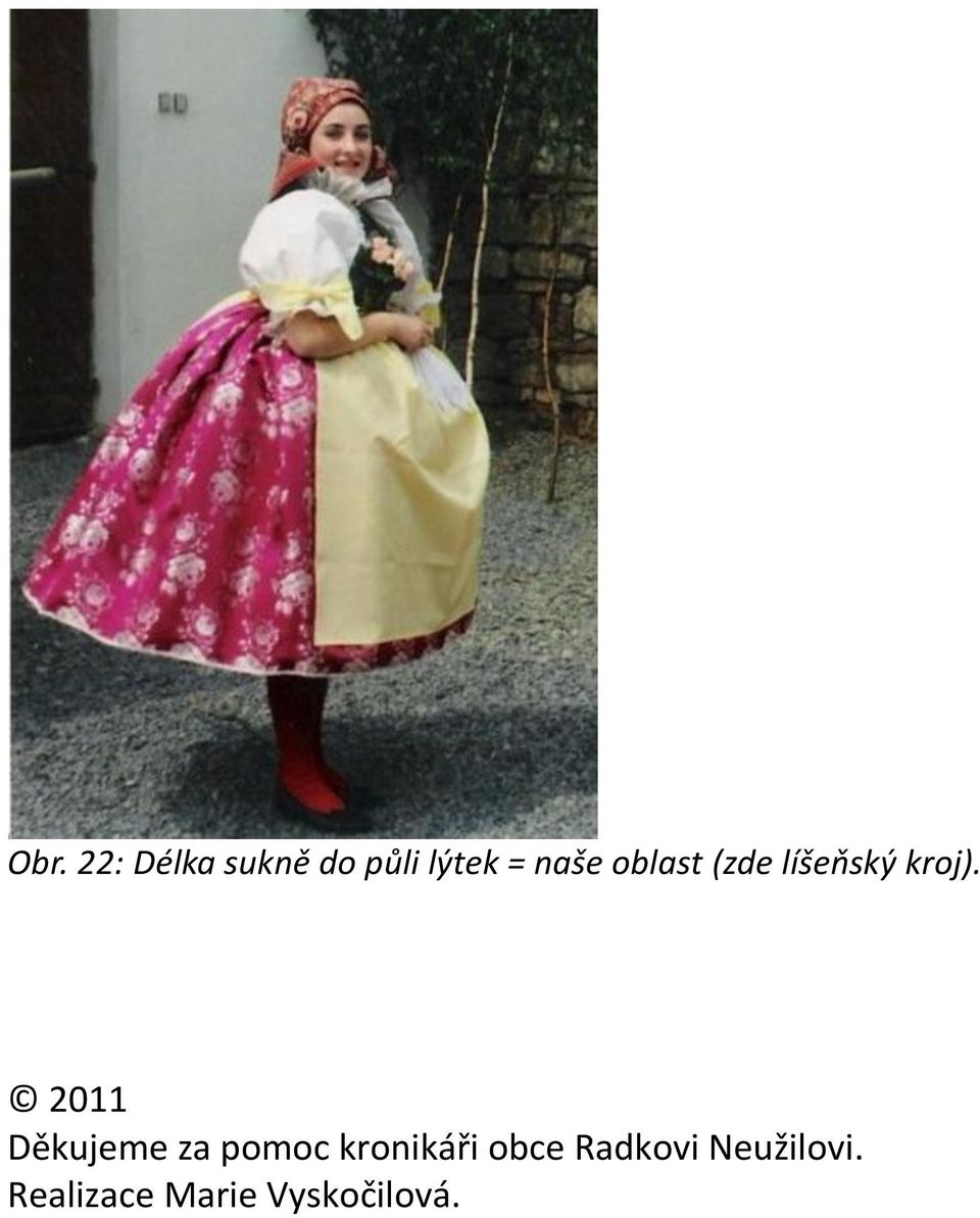 2011 Děkujeme za pomoc kronikáři obce