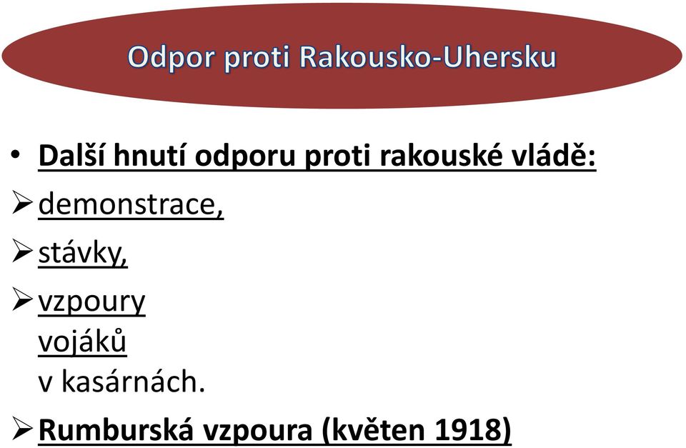 stávky, vzpoury vojáků v