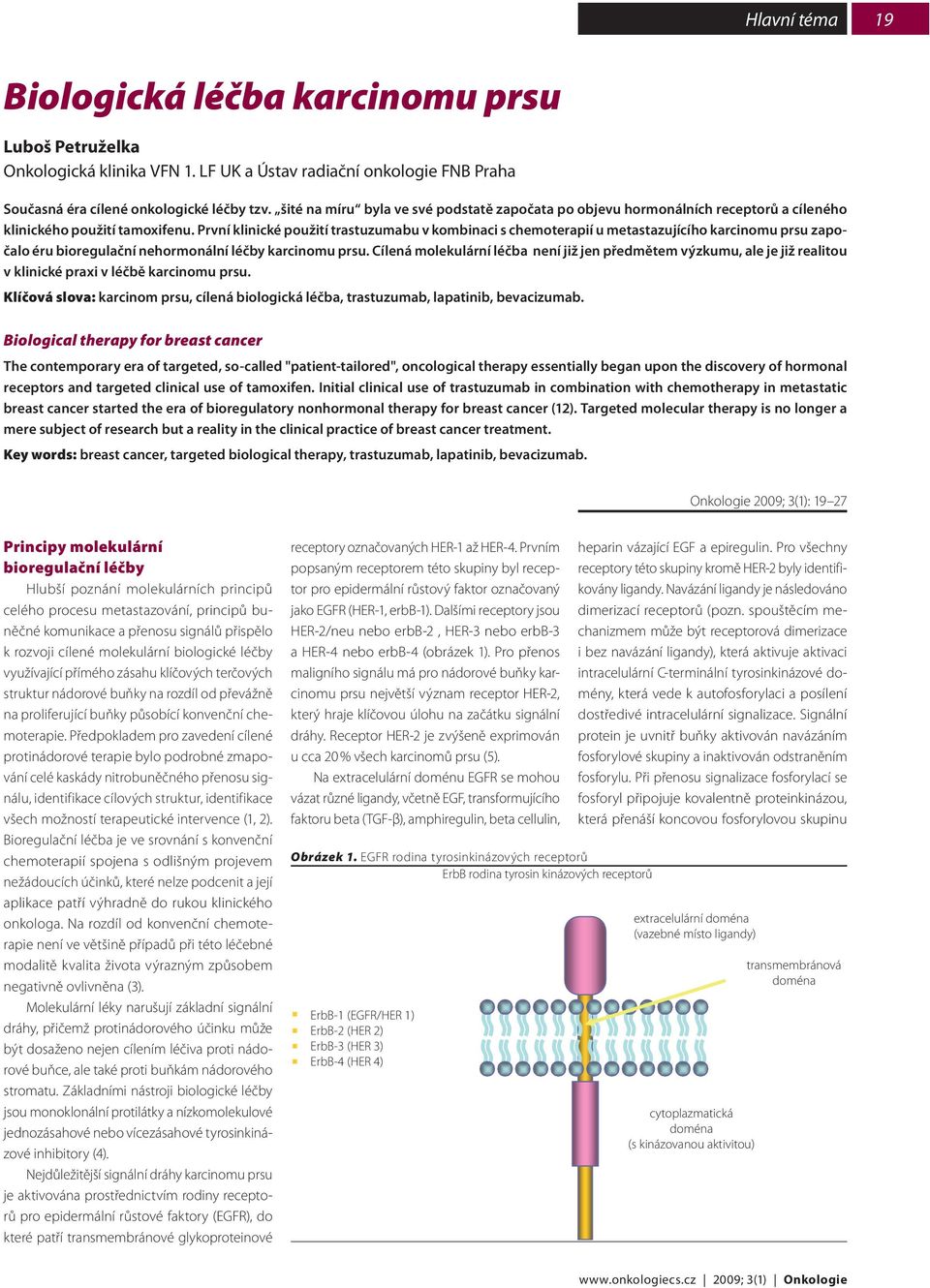 První klinické použití trastuzumabu v kombinaci s chemoterapií u metastazujícího karcinomu prsu započalo éru bioregulační nehormonální léčby karcinomu prsu.