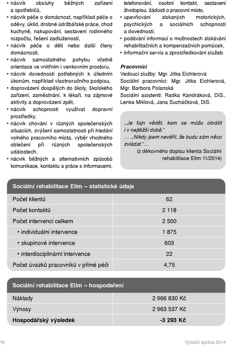 vlastnoručního podpisu, doprovázení dospělých do školy, školského zařízení, zaměstnání, k lékaři, na zájmové aktivity a doprovázení zpět, nácvik schopnosti využívat dopravní prostředky, nácvik