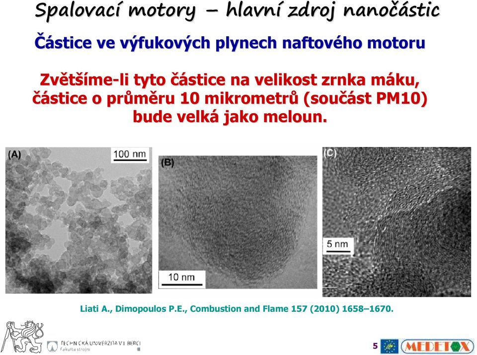 částice o průměru ru 10 mikrometrů (součást st PM10) bude velká jako