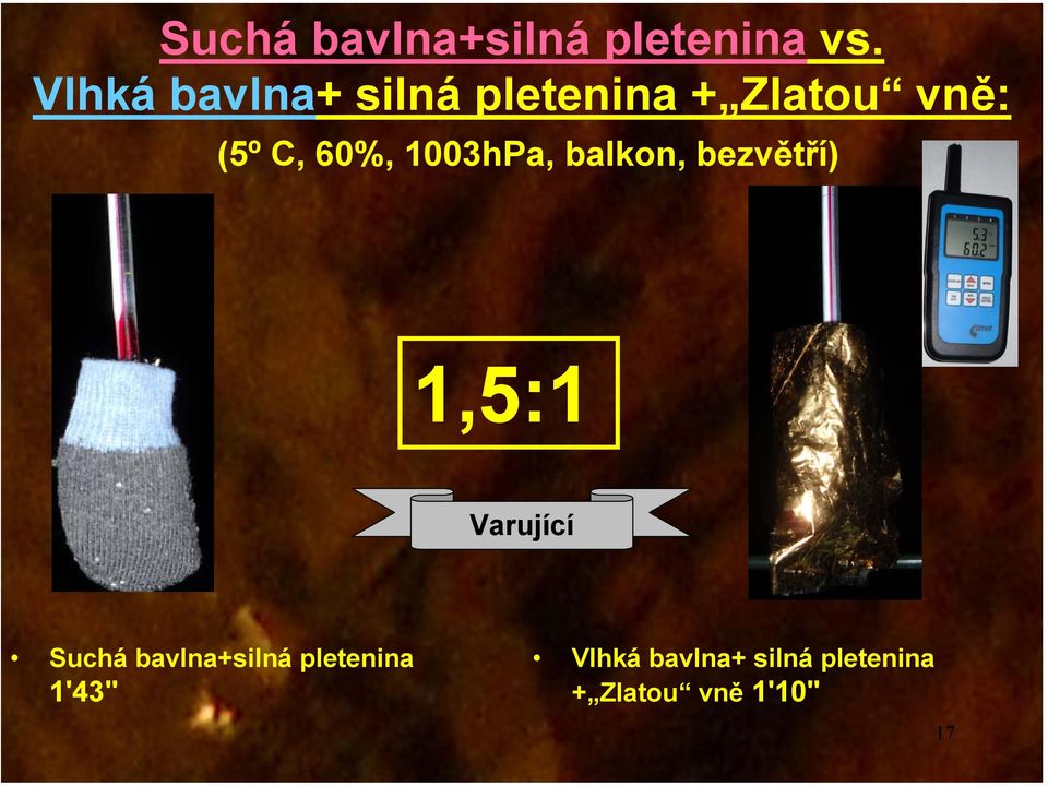 60%, 1003hPa, balkon, bezvětří) 1,5:1 Varující Suchá