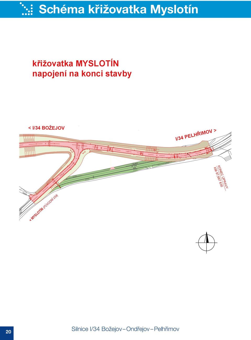 IMOV > ŠK ŠK KM 87,697 830 KONEC ÚPRAVY 113.