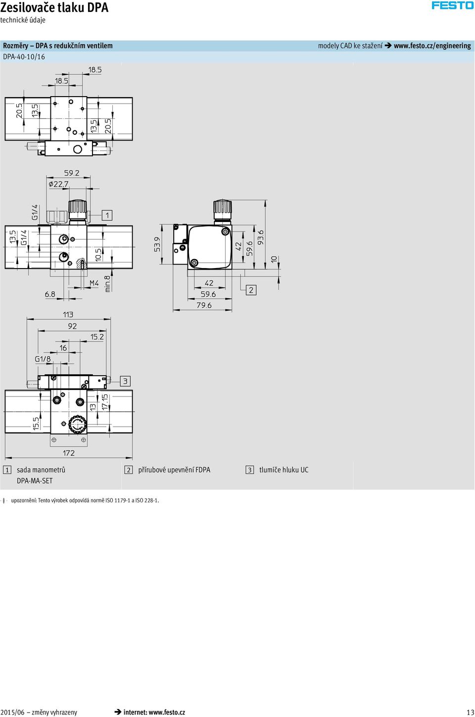 cz/engineering 1 sada manometrů DPA-MA-SET 2 přírubové upevnění FDPA