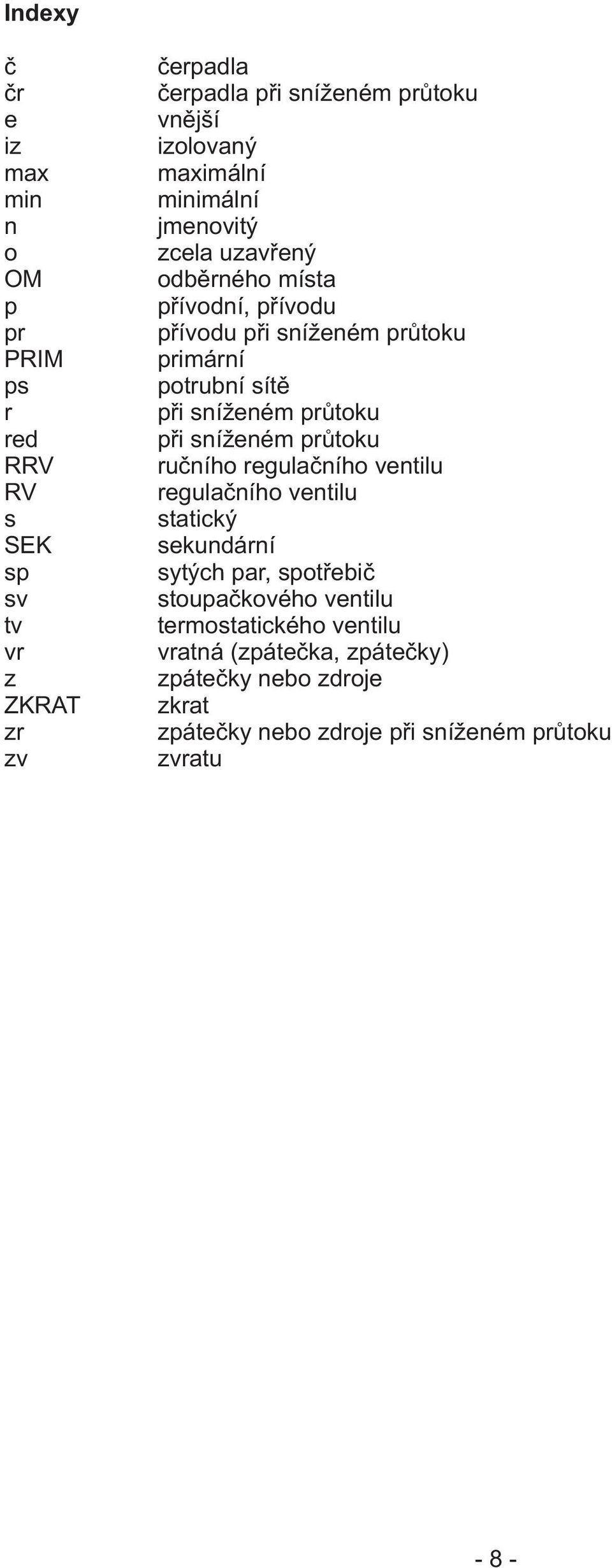 při sníženém průtoku při sníženém průtoku ručního regulačního ventilu regulačního ventilu statický sekundární sytých par, spotřebič