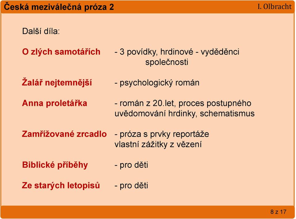 vyděděnci společnosti - psychologický román - román z 20.