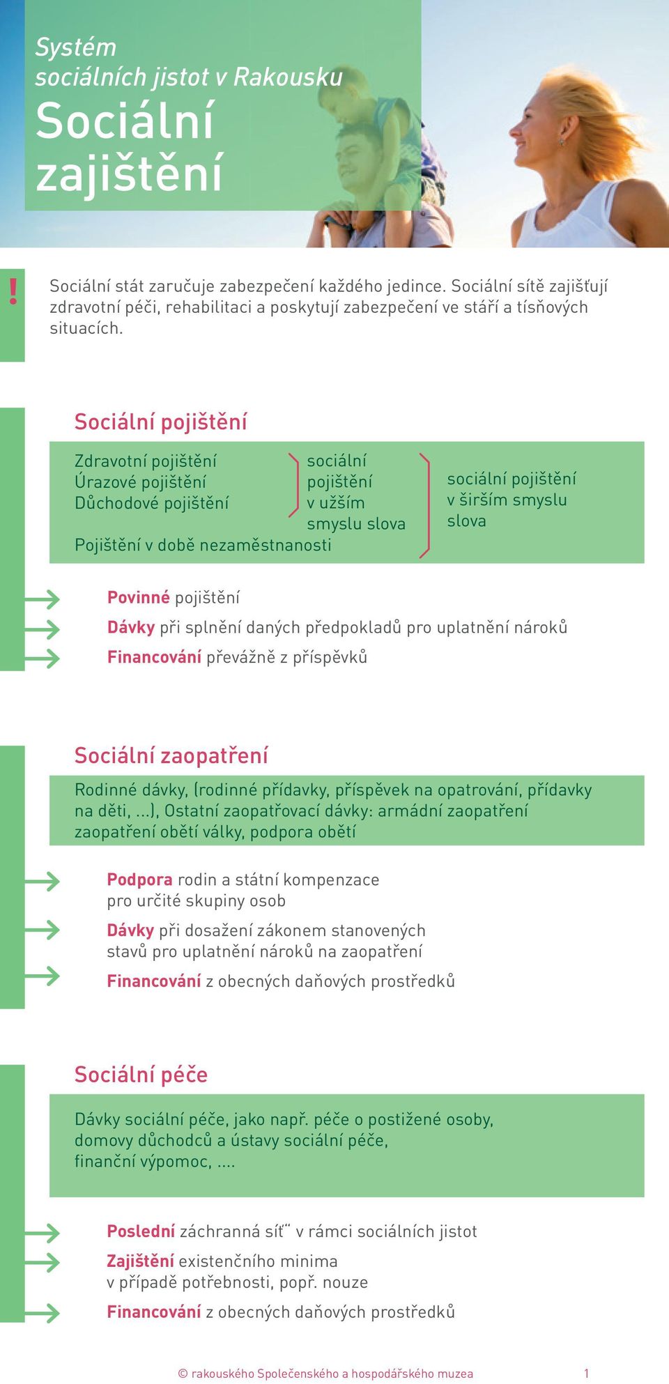 Sociální pojištění Zdravotní pojištění Úrazové pojištění Důchodové pojištění Pojištění v době nezaměstnanosti sociální pojištění v užším smyslu slova sociální pojištění v širším smyslu slova Povinné