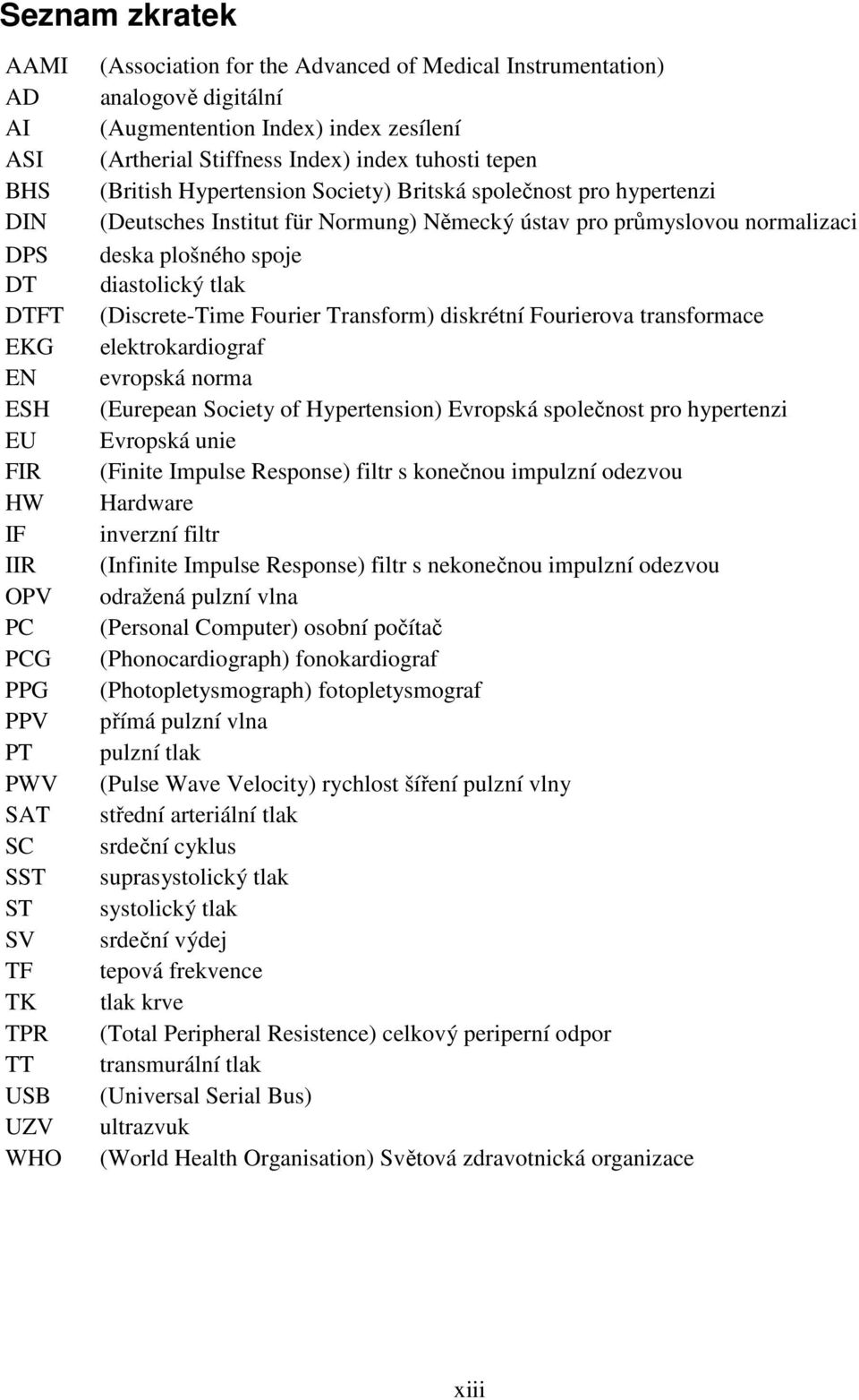 Institut für Normung) Německý ústav pro průmyslovou normalizaci deska plošného spoje diastolický tlak (Discrete-Time Fourier Transform) diskrétní Fourierova transformace elektrokardiograf evropská