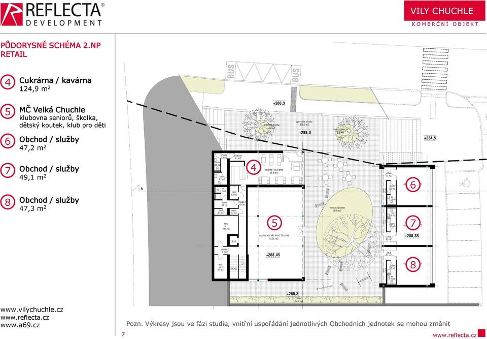 dětský koutek, klub pro děti 6 Obchod / služby 47,2 m 2 7 Obchod / služby 49,1 m