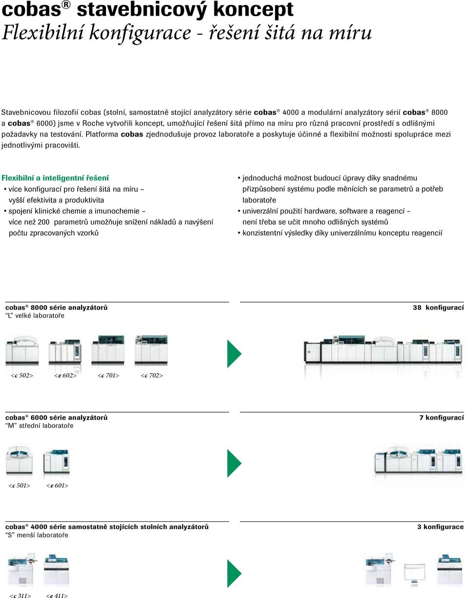 Platforma cobas zjednodušuje provoz laboratoře a poskytuje účinné a flexibilní možnosti spolupráce mezi jednotlivými pracovišti.