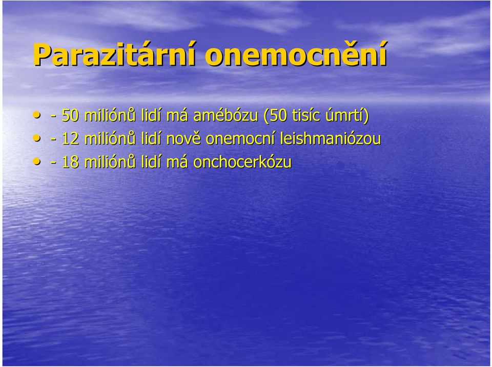 úmrtí) - 12 miliónů lidí nově