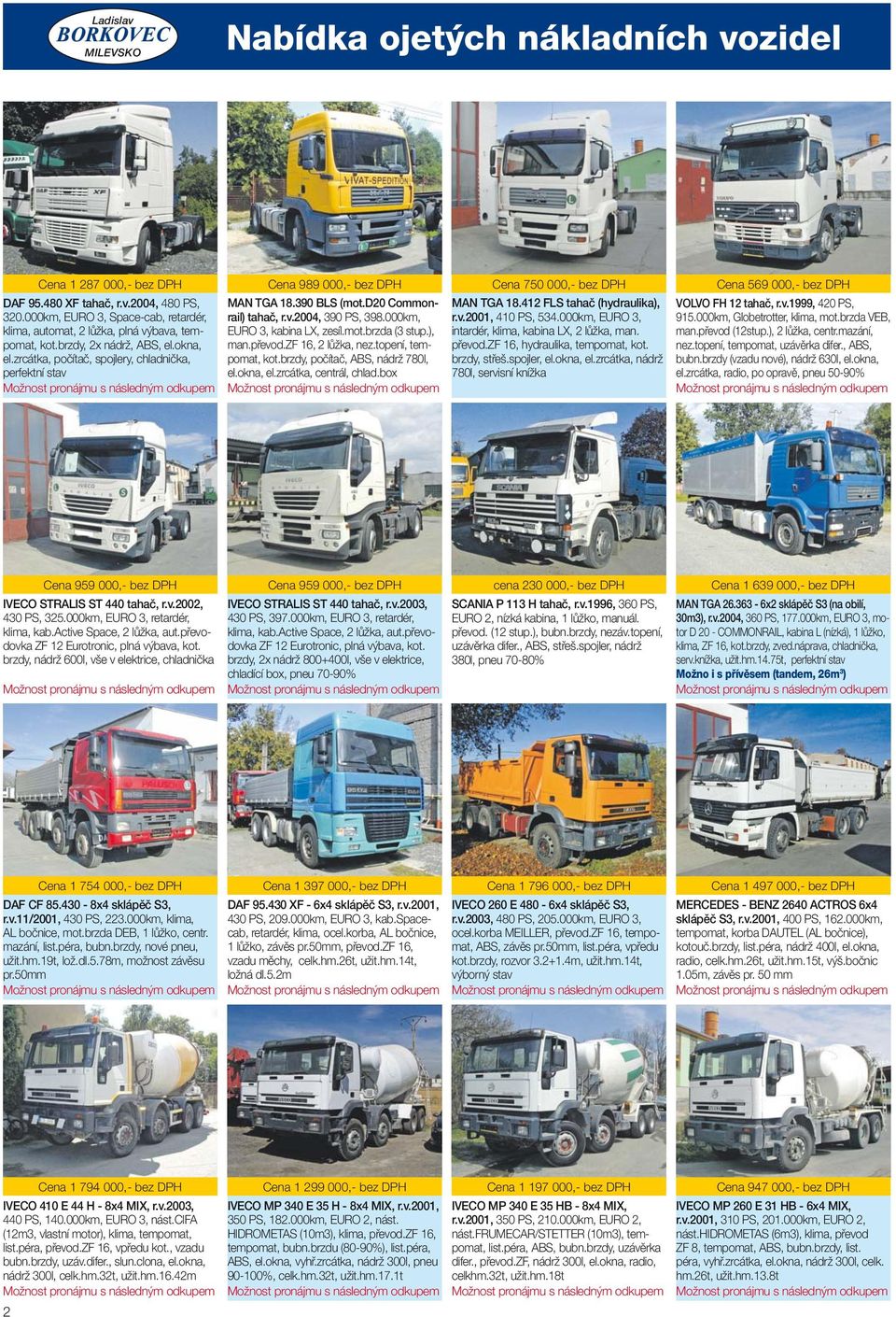 TRUCK-inzert.cz. inzertní noviny. cena: 25,- Kč - PDF Stažení zdarma