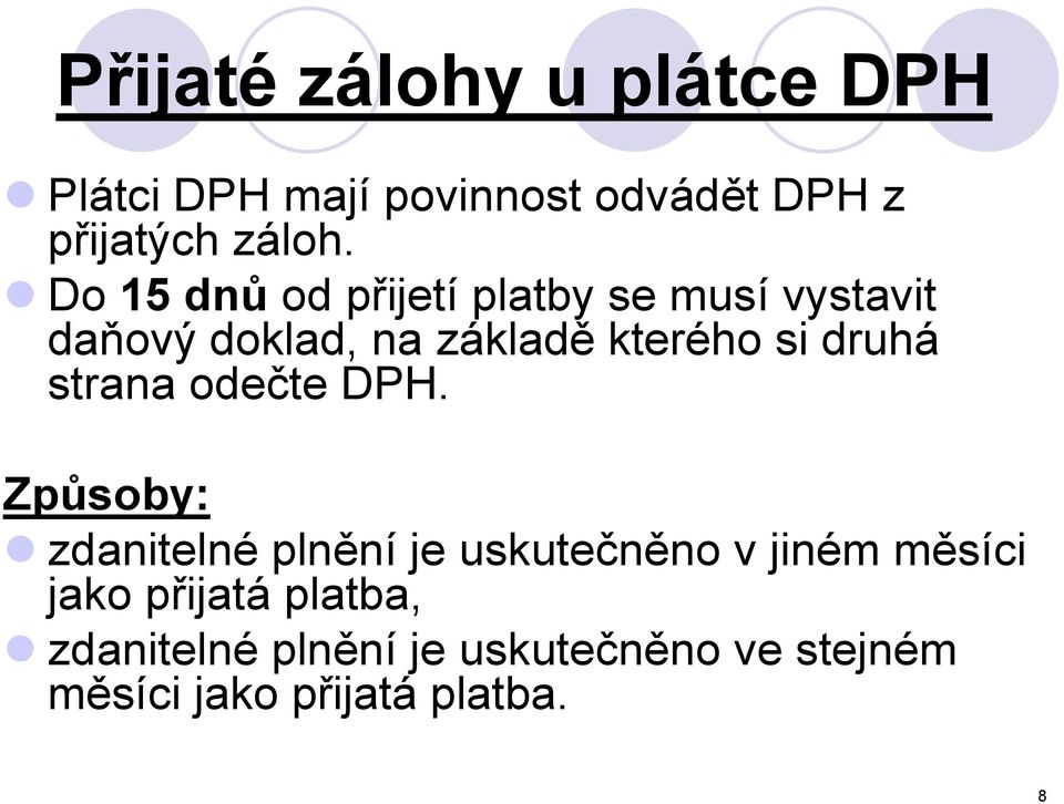 druhá strana odečte DPH.