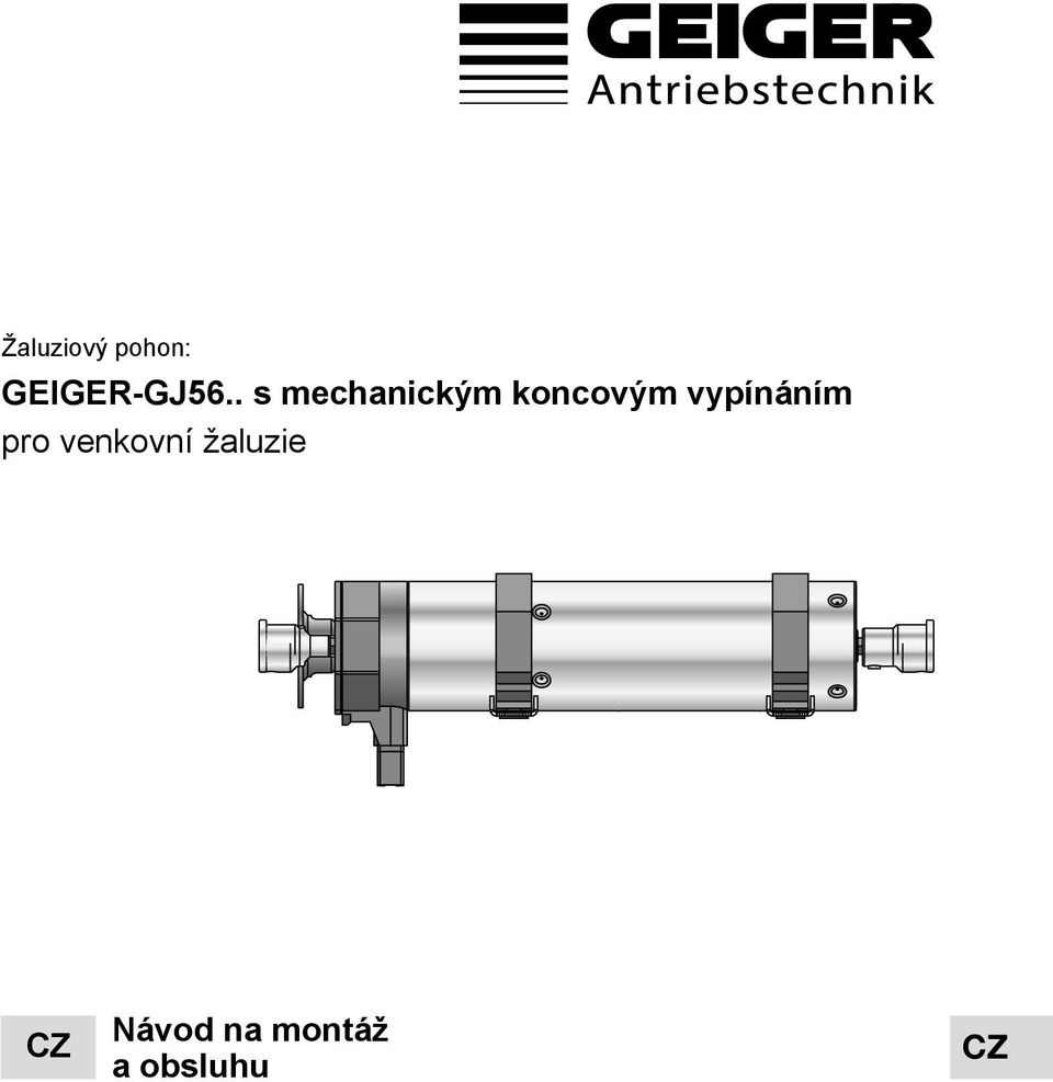 Original-Montage- und Betriebsanleitung Original assembly and operating