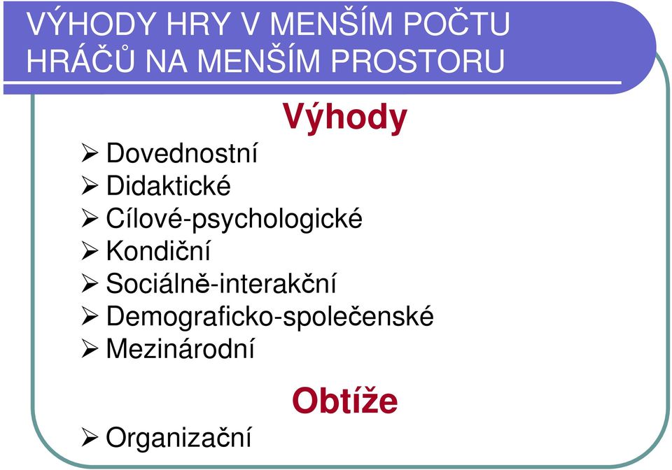 Cílové-psychologické Kondiční