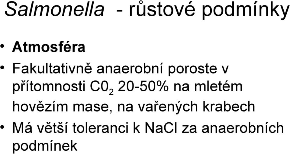 C02 20-50% na mletém hovězím mase, na vařených