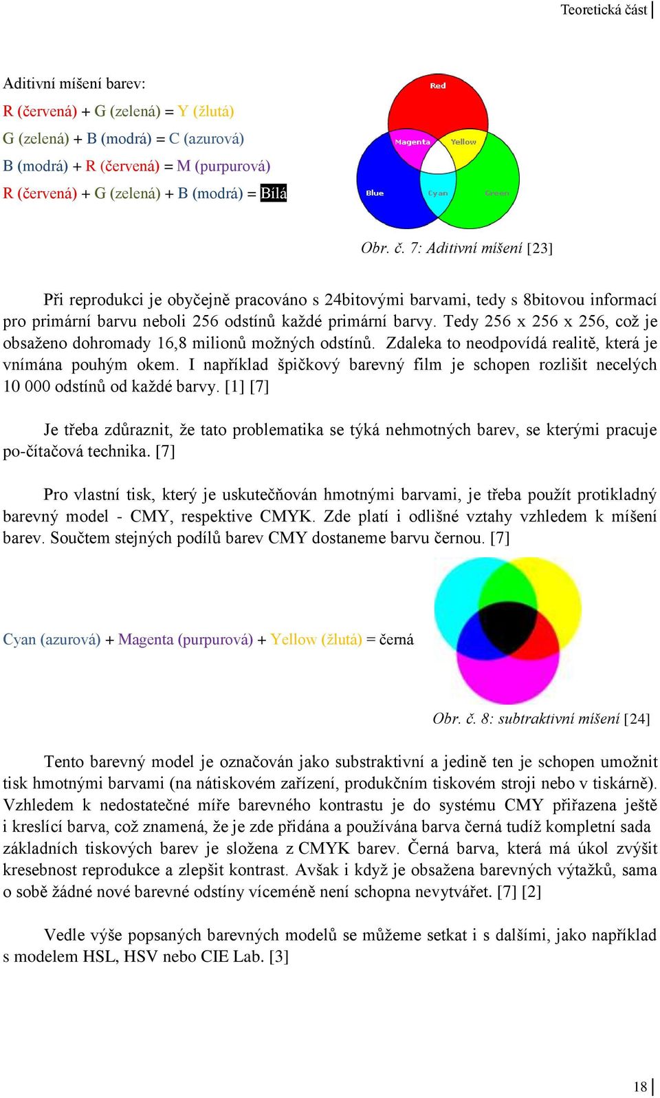 Tedy 256 x 256 x 256, což je obsaženo dohromady 16,8 milionů možných odstínů. Zdaleka to neodpovídá realitě, která je vnímána pouhým okem.