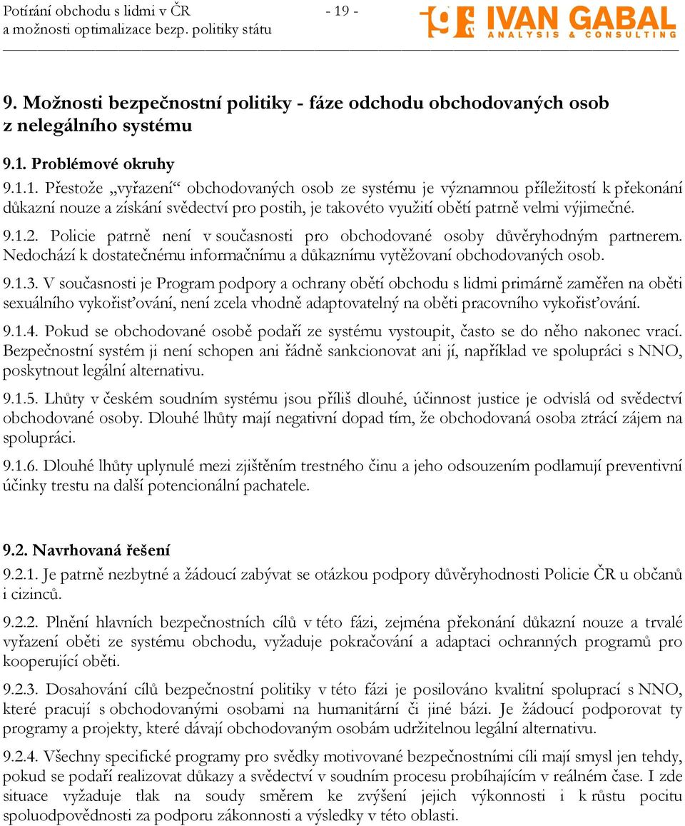 Problémové okruhy 9.1.