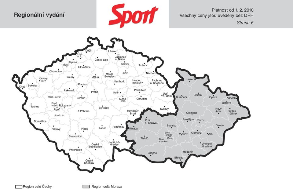 Region celé