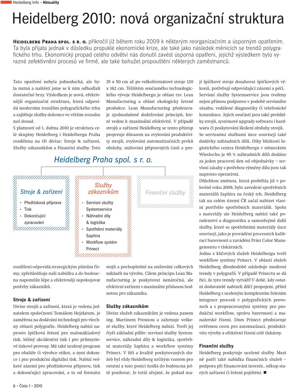 Ekonomický propad celého odvětví nás donutil zavést úsporná opatření, jejichž výsledkem bylo výrazné zefektivnění procesů ve firmě, ale také bohužel propouštění některých zaměstnanců.