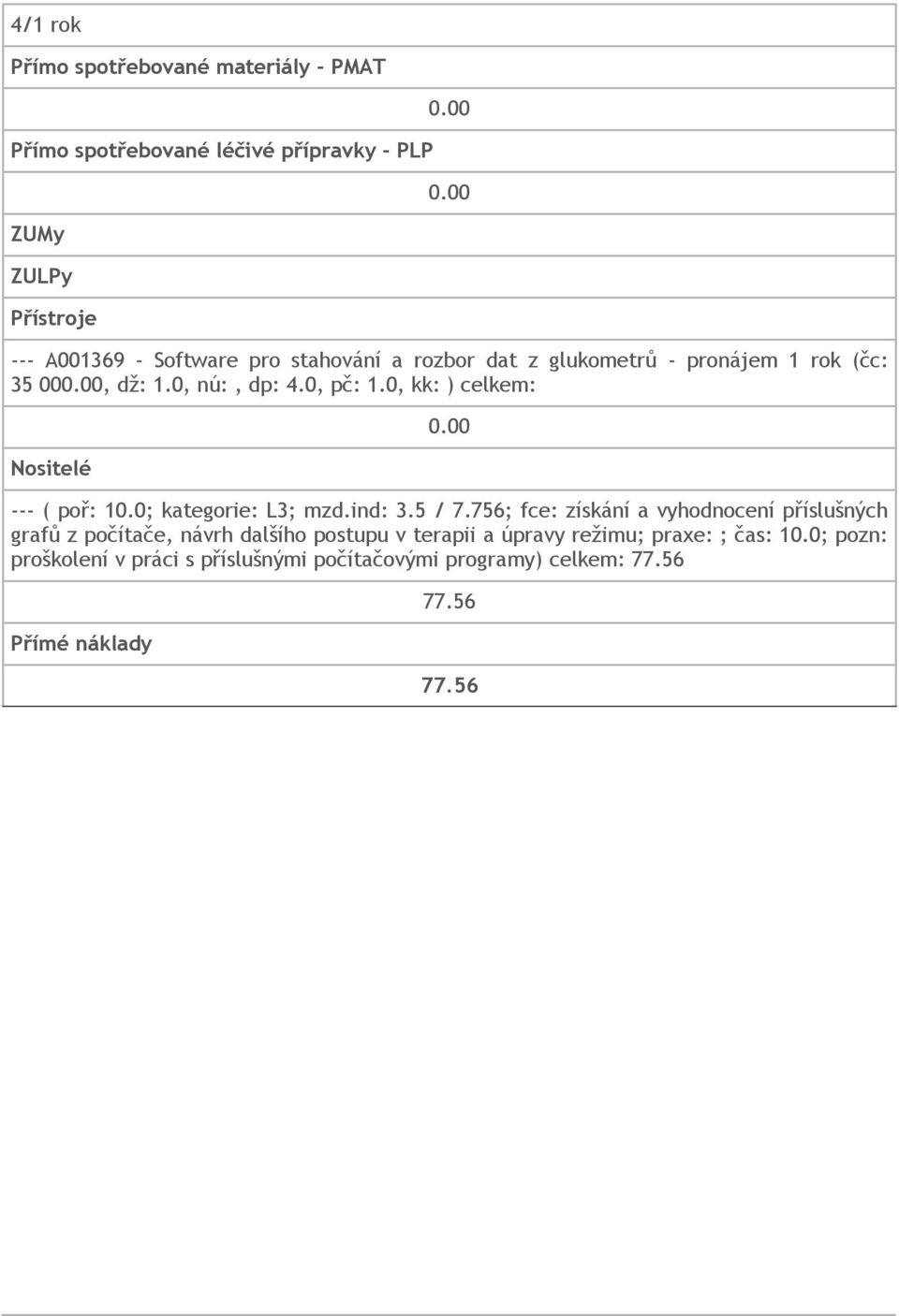 0; kategorie: L3; mzd.ind: 3.5 / 7.