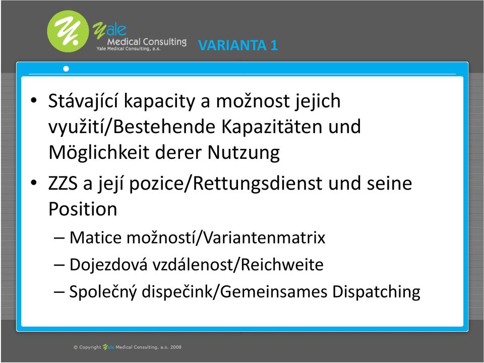 pozice/rettungsdienst und seine Position Matice