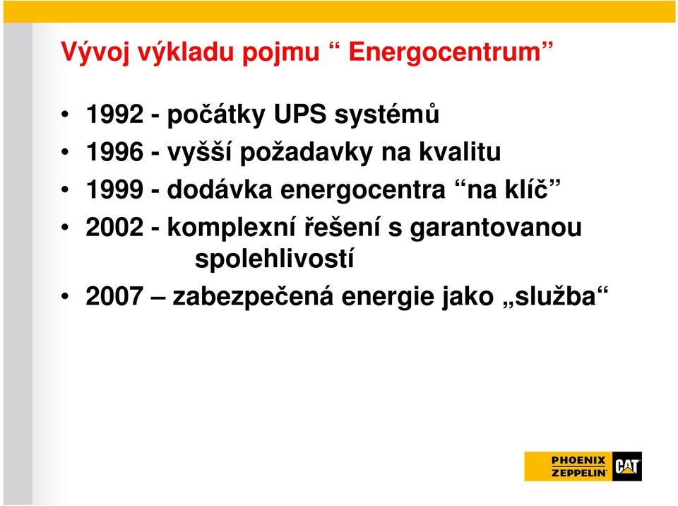 dodávka energocentra na klíč 2002 - komplexní řešení s