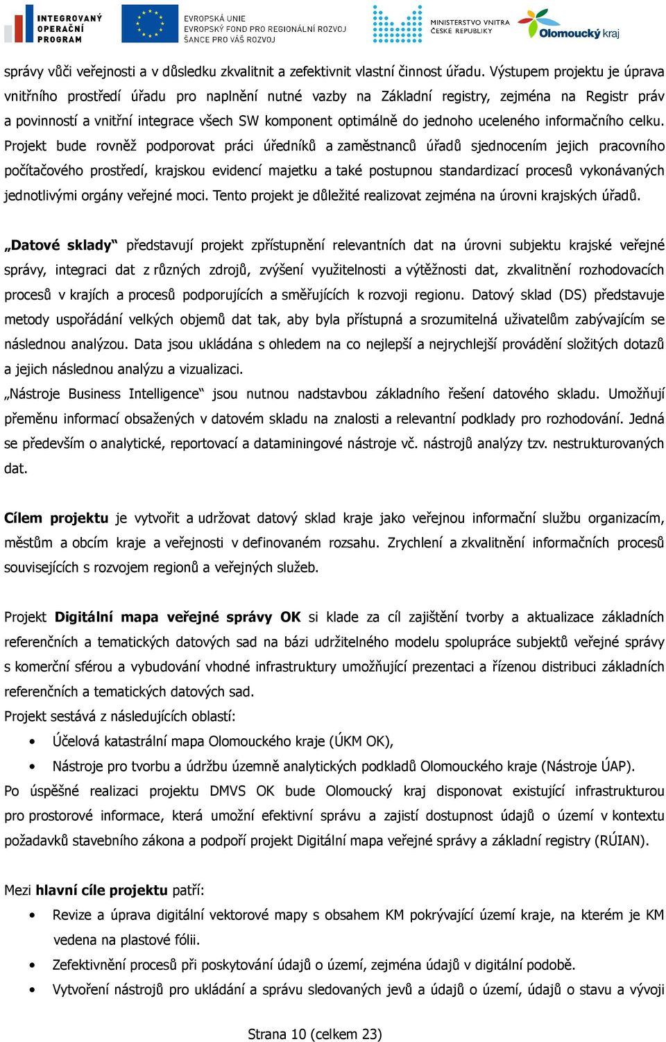 uceleného informačního celku.