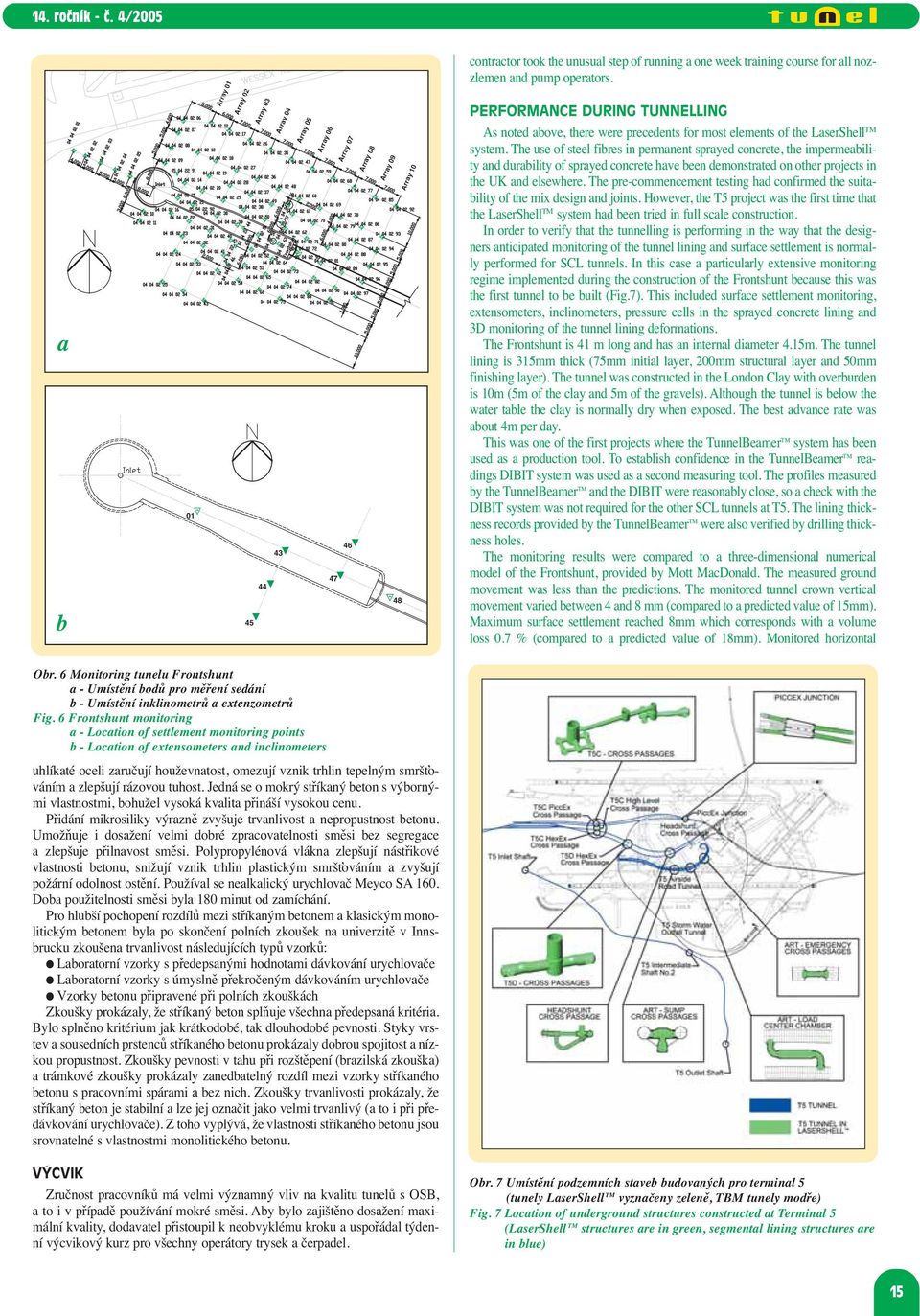 The use of steel fibres in permanent sprayed concrete, the impermeability and durability of sprayed concrete have been demonstrated on other projects in the UK and elsewhere.