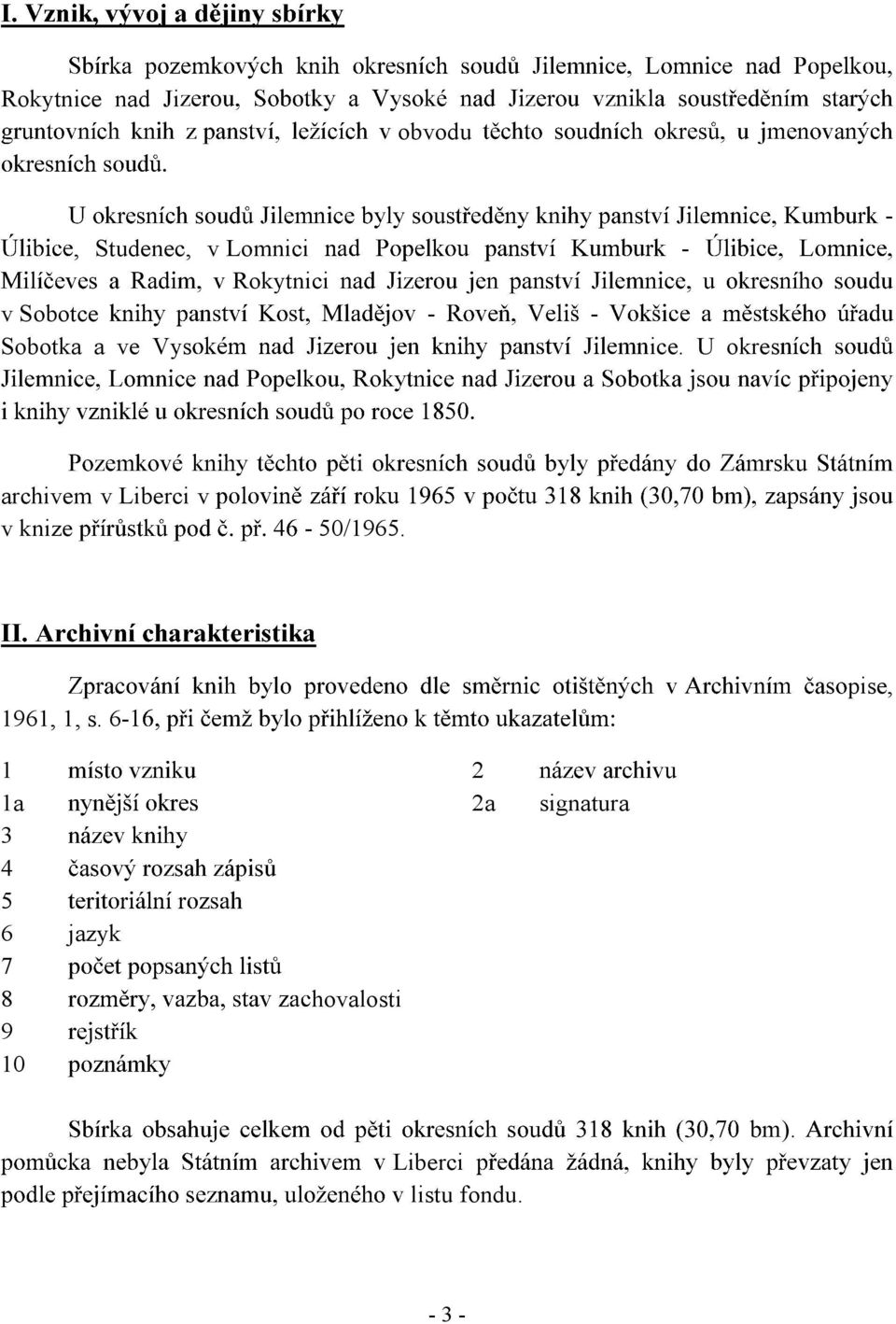 U okres - archivem v Liberci v v knize - 50/1965. 1961, 1, s.