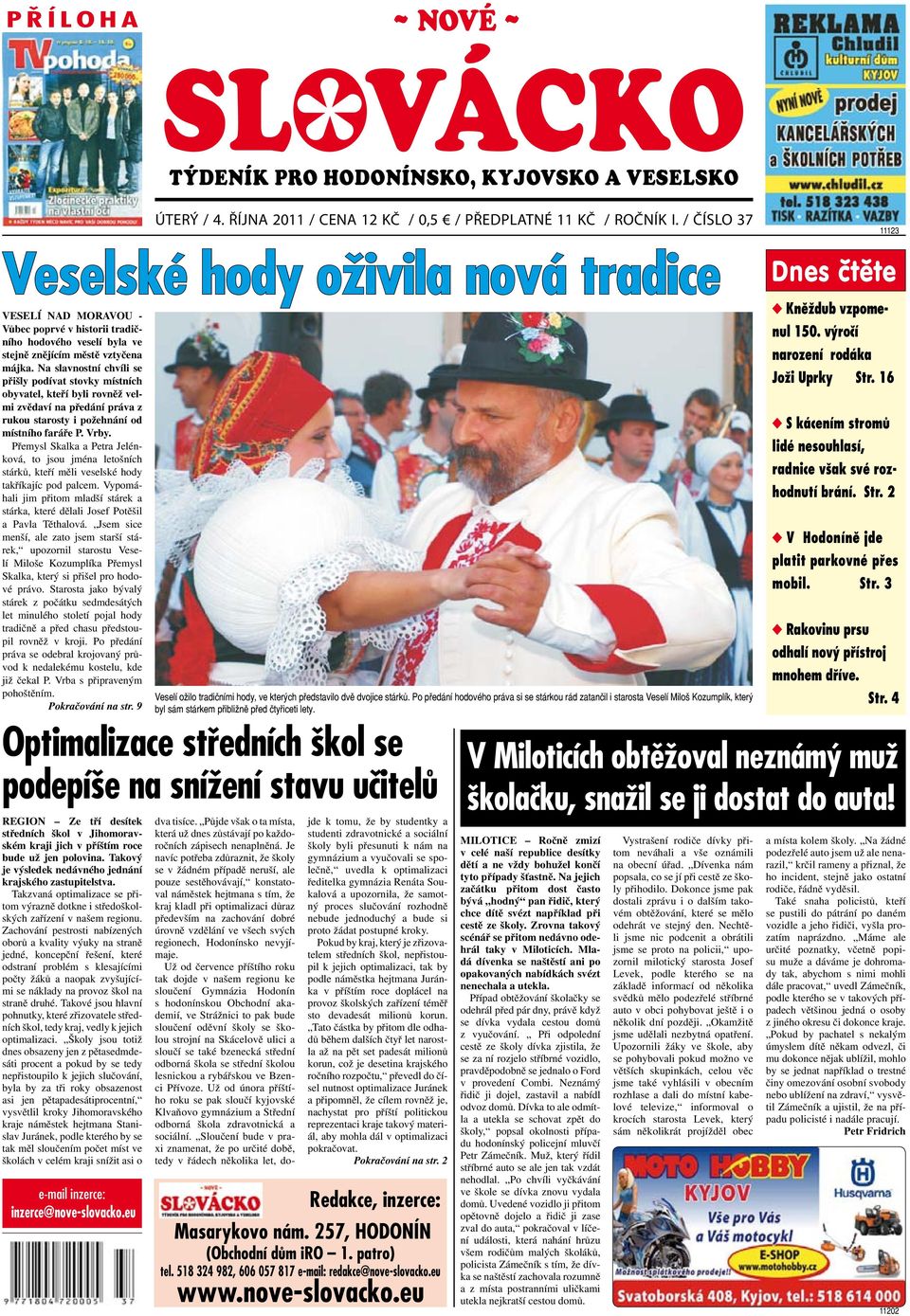 nové ~ slovácko * týdeník pro Hodonínsko, Kyjovsko a Veselsko - PDF Free  Download
