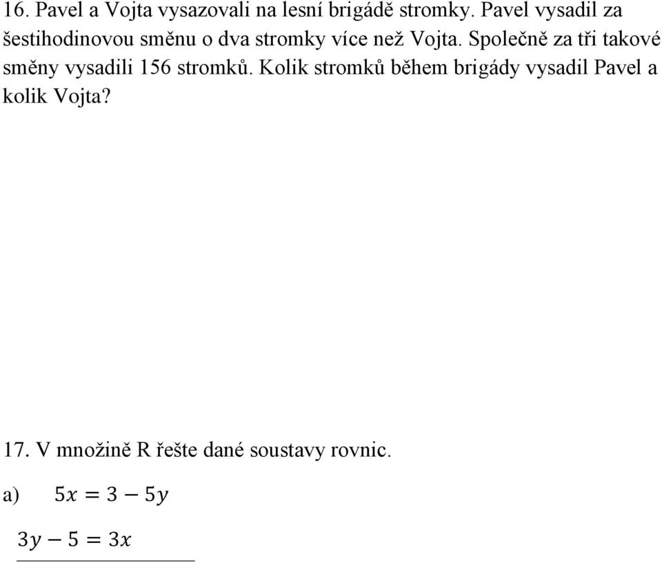 Společně za tři takové směny vysadili 156 stromků.