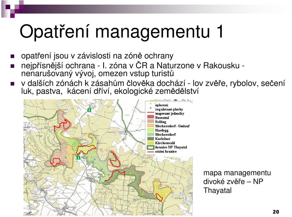 zóna včr a Naturzone v Rakousku - nenarušovaný vývoj, omezen vstup turistů v