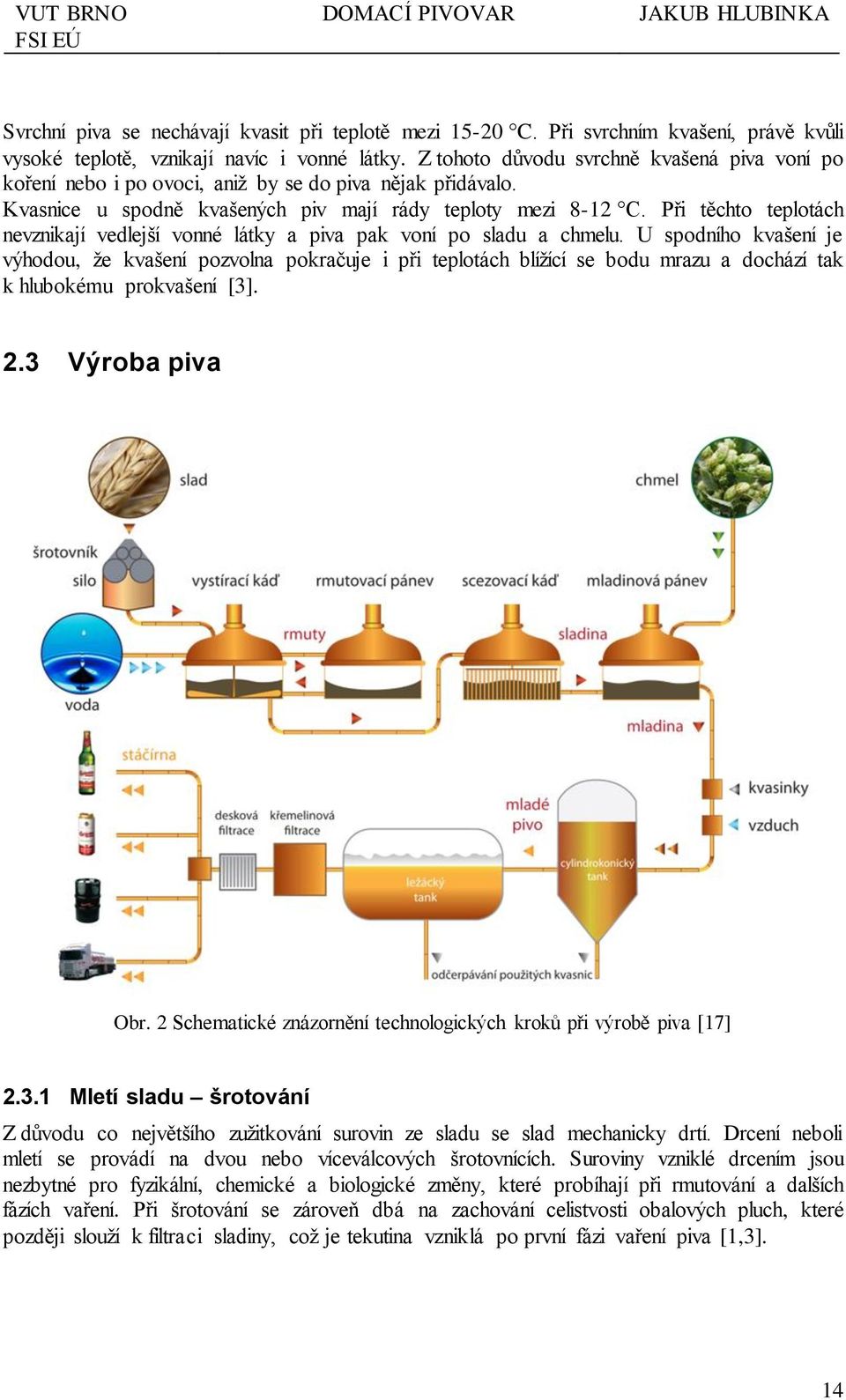 Při těchto teplotách nevznikají vedlejší vonné látky a piva pak voní po sladu a chmelu.