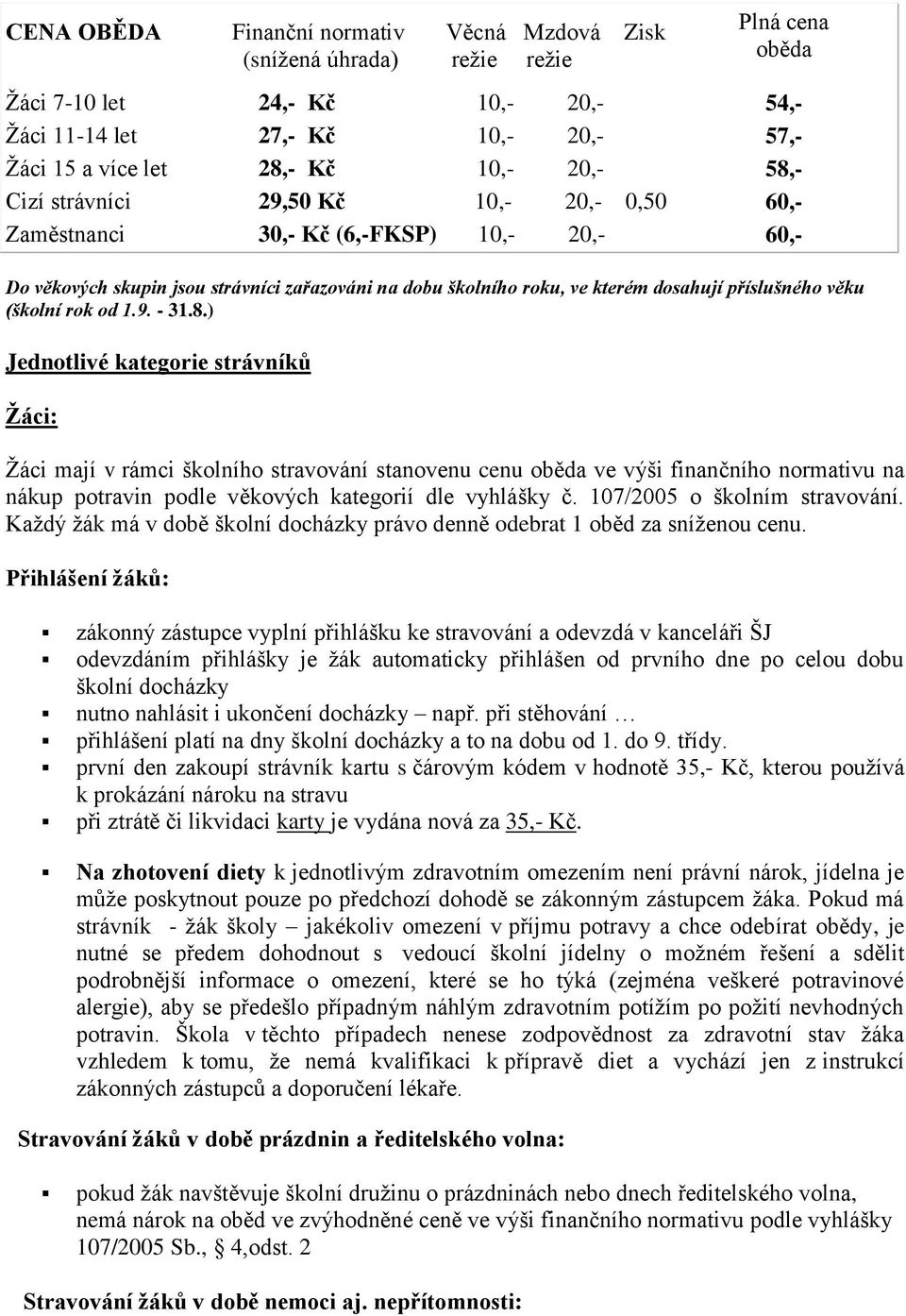 věku (školní rok od 1.9. - 31.8.