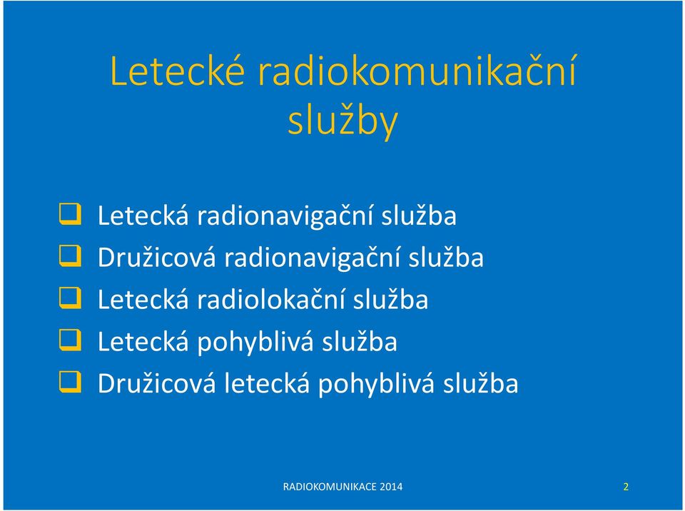 služba Letecká radiolokační služba Letecká