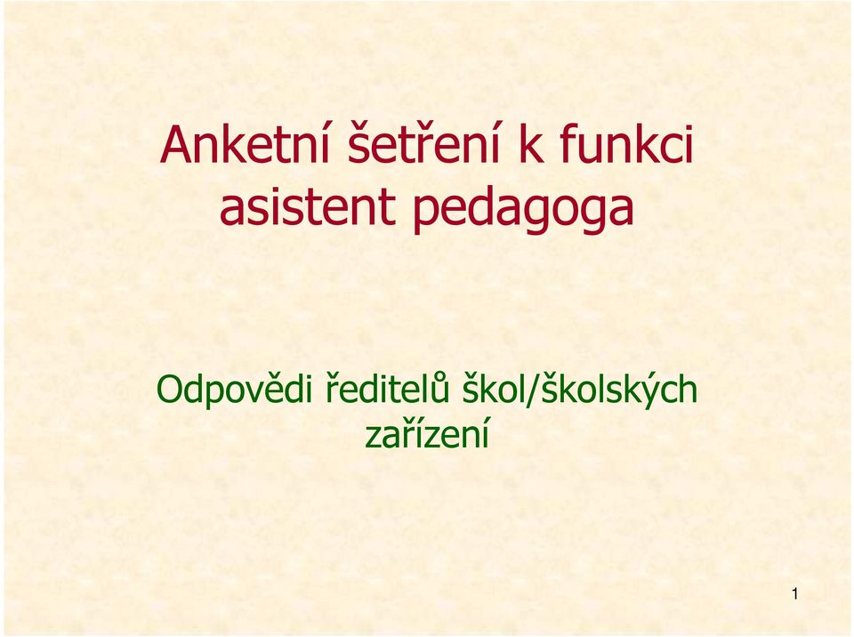 pedagoga Odpovědi