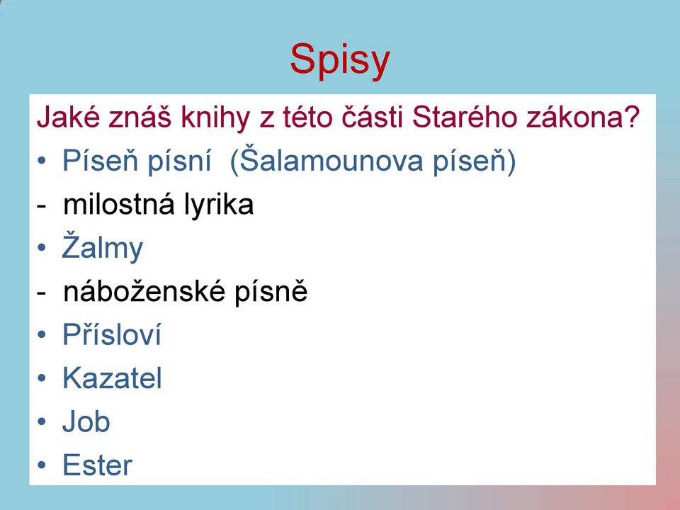 Píseň písní (Šalamounova píseň) -