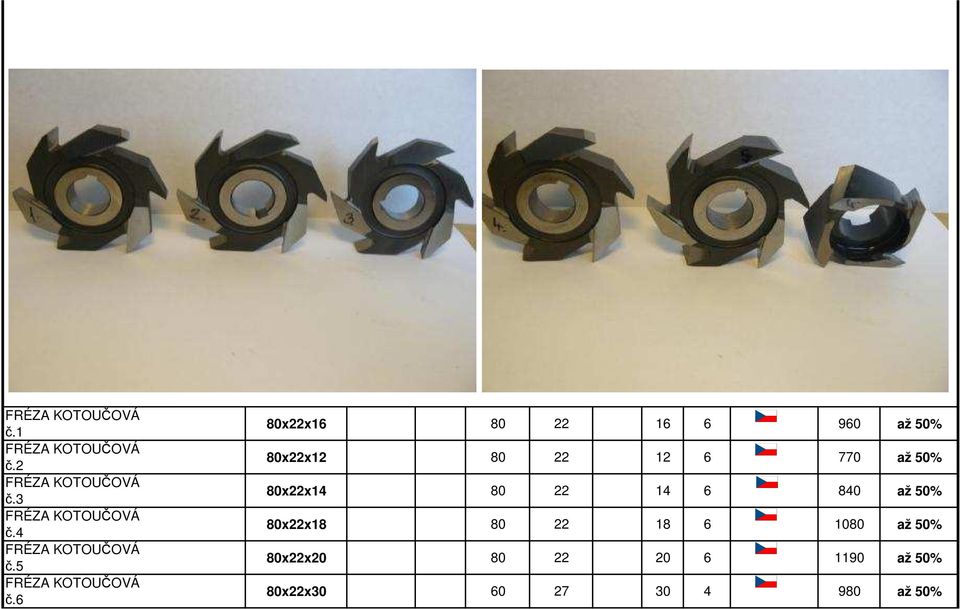 6 80x22x16 80 22 16 6 960 až 50% 80x22x12 80 22 12 6 770 až 50% 80x22x14 80