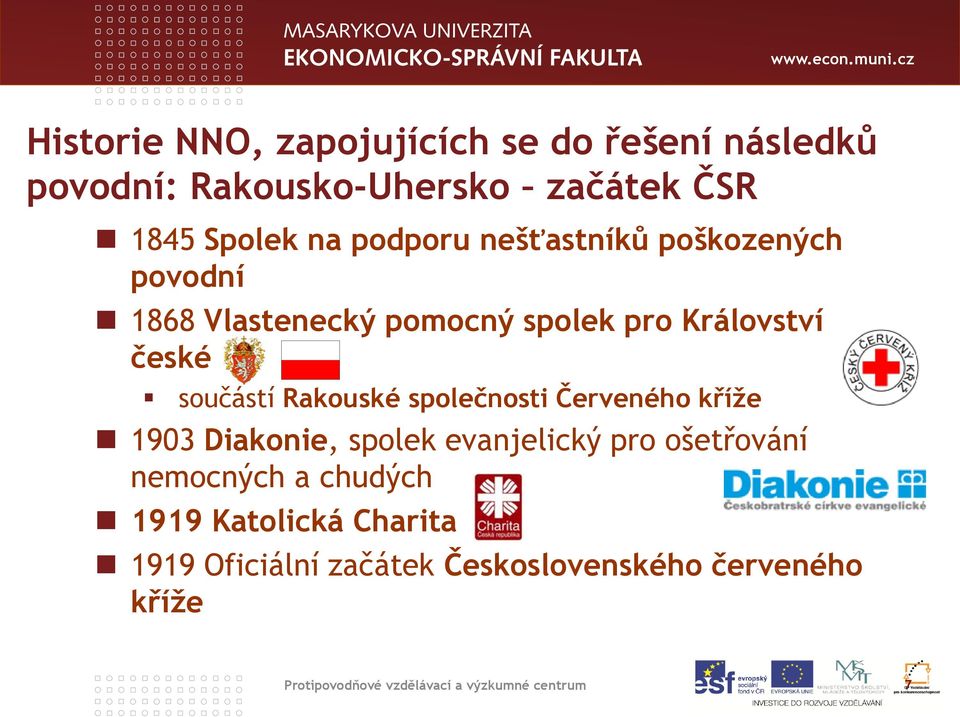 Rakouské společnosti Červeného kříže 1903 Diakonie, spolek evanjelický pro ošetřování nemocných a chudých