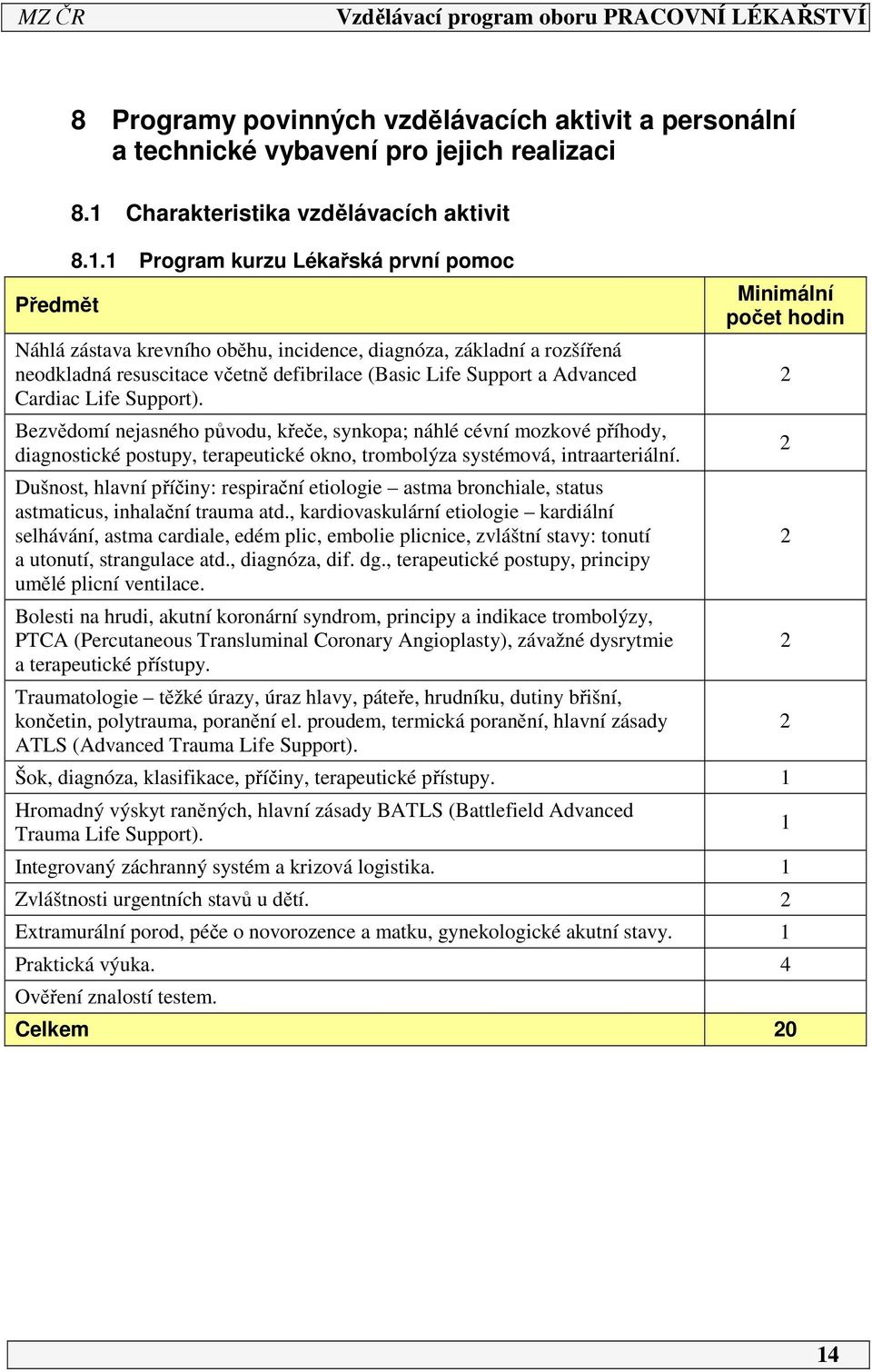 Support). Bezvědomí nejasného původu, křeče, synkopa; náhlé cévní mozkové příhody, diagnostické postupy, terapeutické okno, trombolýza systémová, intraarteriální.