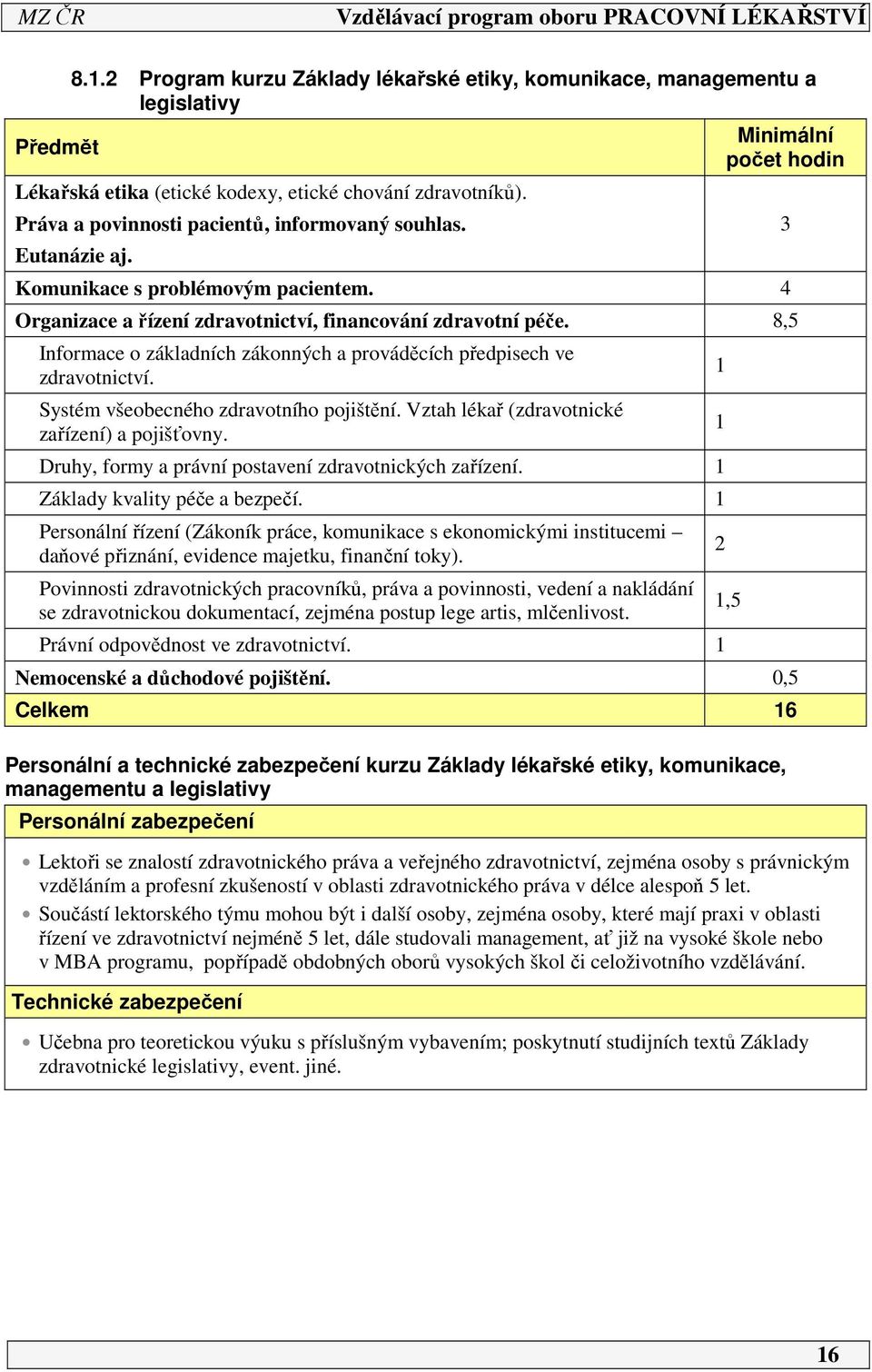 8,5 Informace o základních zákonných a prováděcích předpisech ve zdravotnictví. Systém všeobecného zdravotního pojištění. Vztah lékař (zdravotnické zařízení) a pojišťovny.